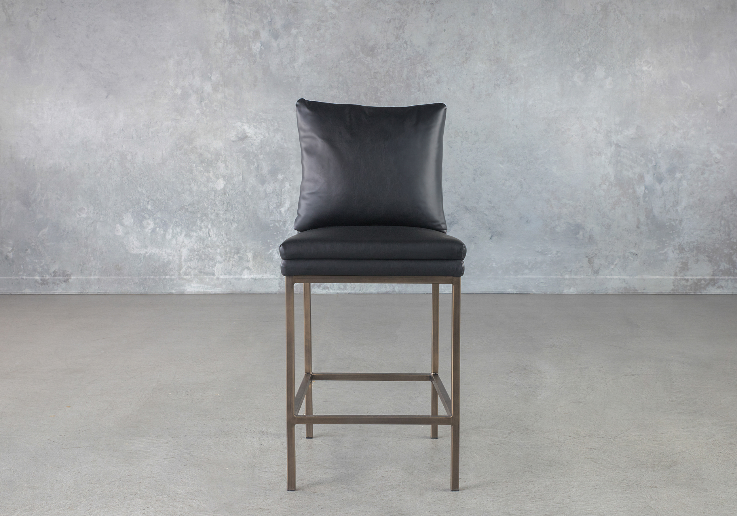 Harlow Counter Stool Black Front