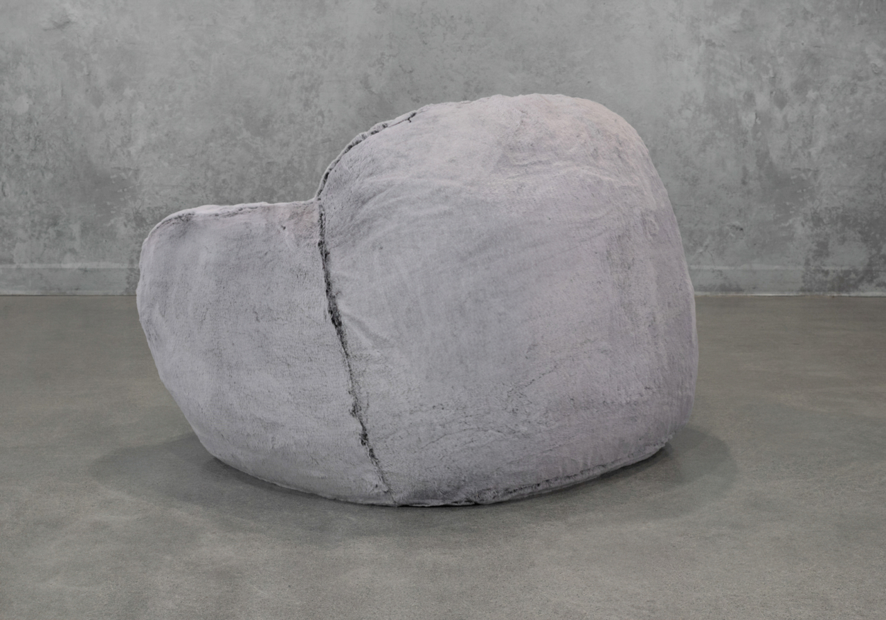 Teddy Accent Chair in Grey - Back