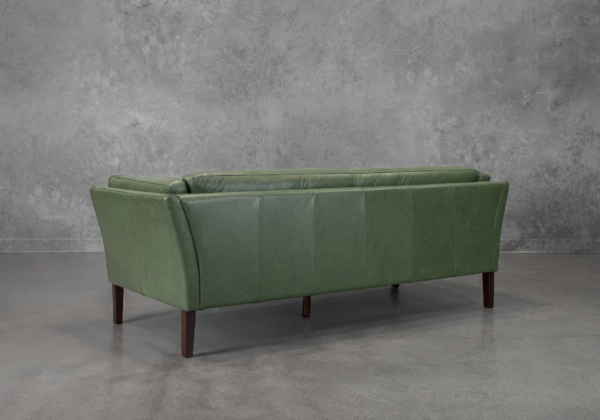 Diana Green Leather Sofa - Back