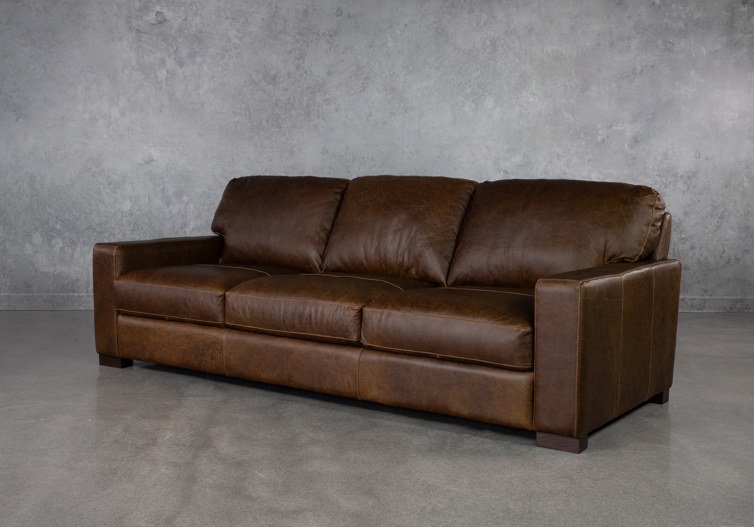 Giovanni Leather Sofa Angle