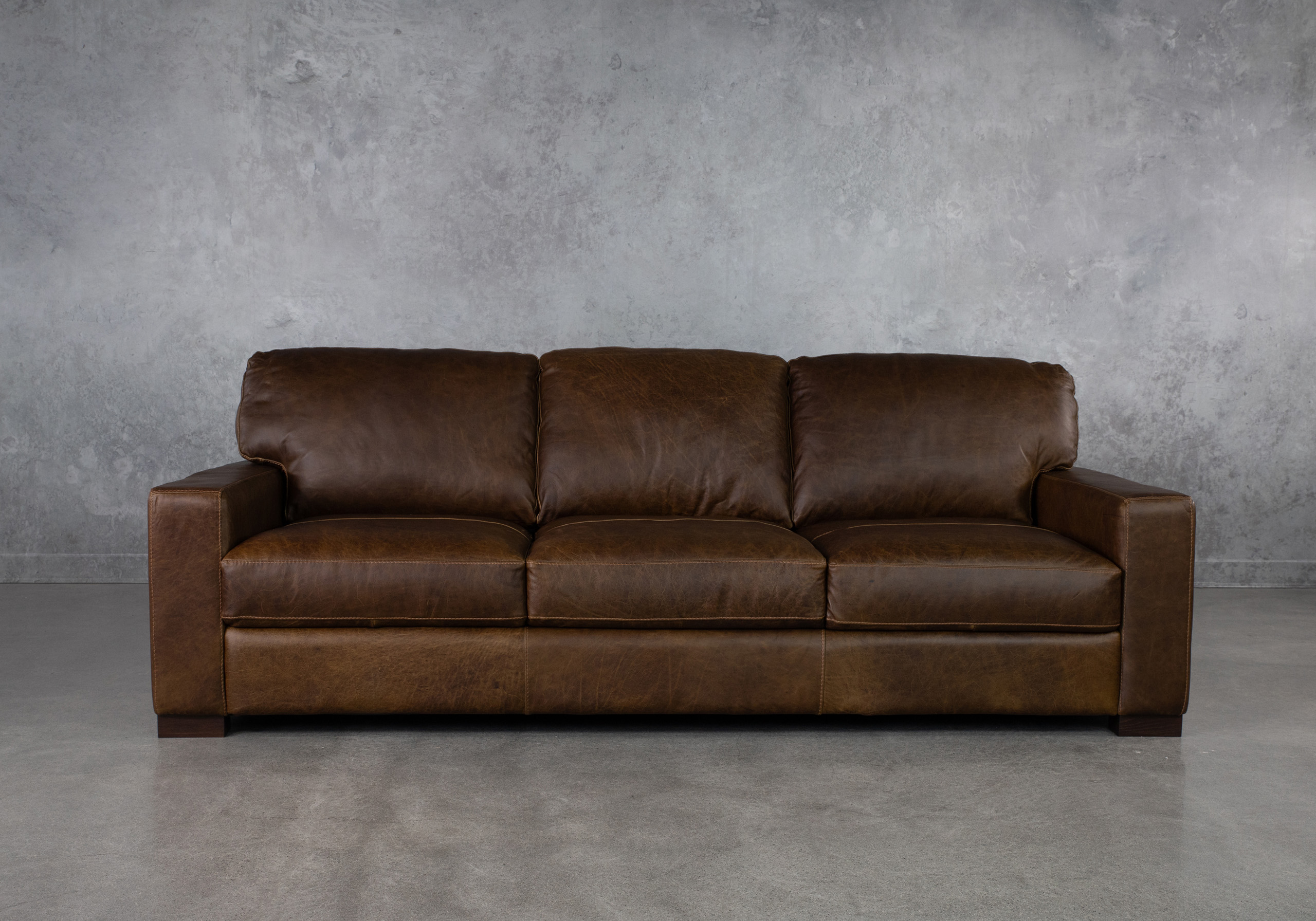 Giovanni Leather Sofa Front