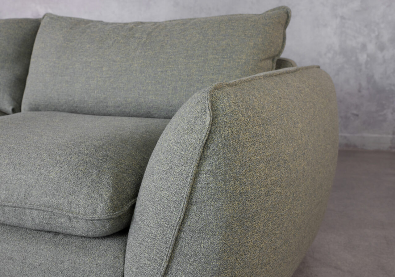 Archie Green Fabric Sofa Side