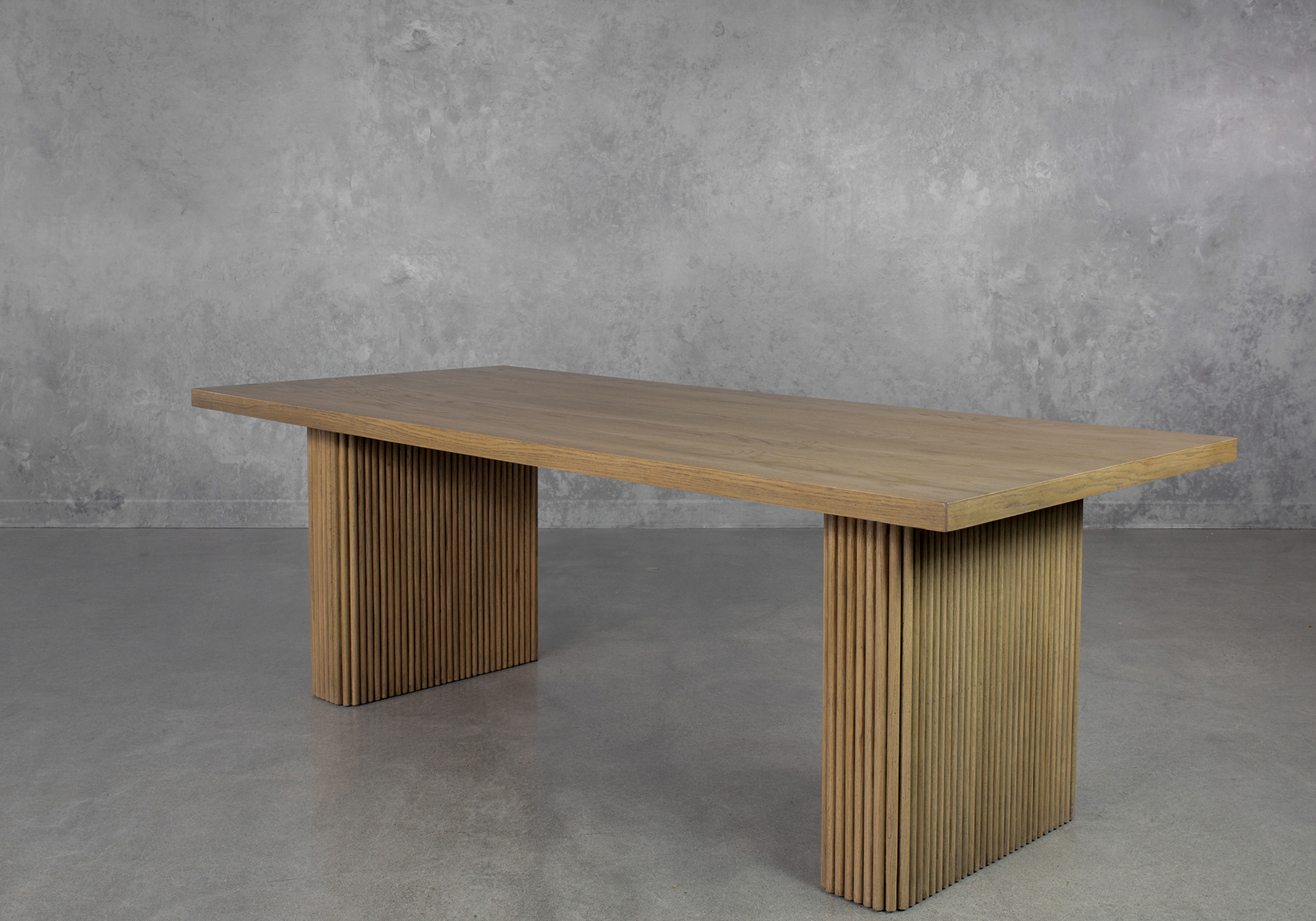 Agusting Wood Dining Table Angle