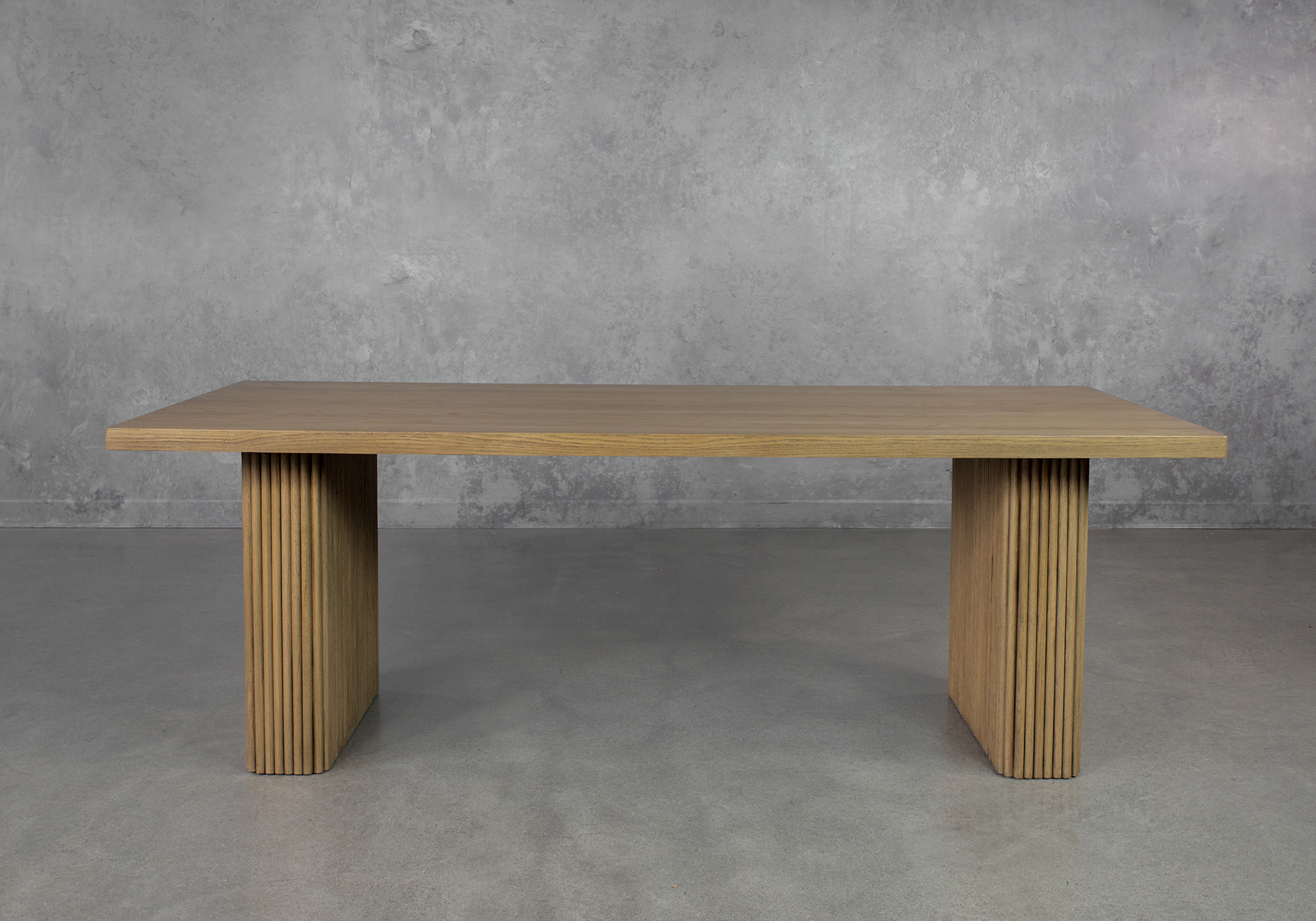 Agusting Wood Dining Table Front
