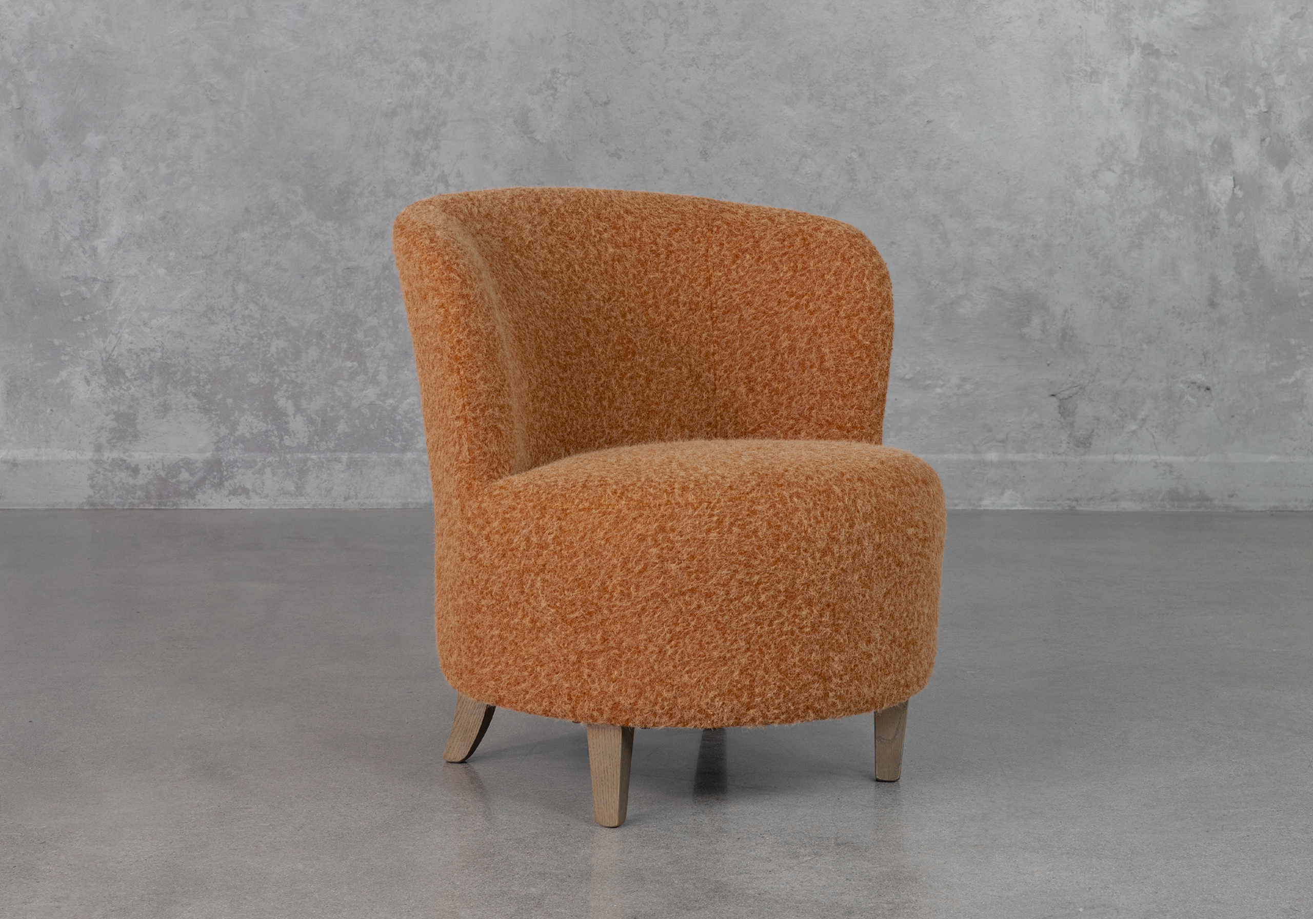 Coco 725 Rust Fabric Accent Chair Angle