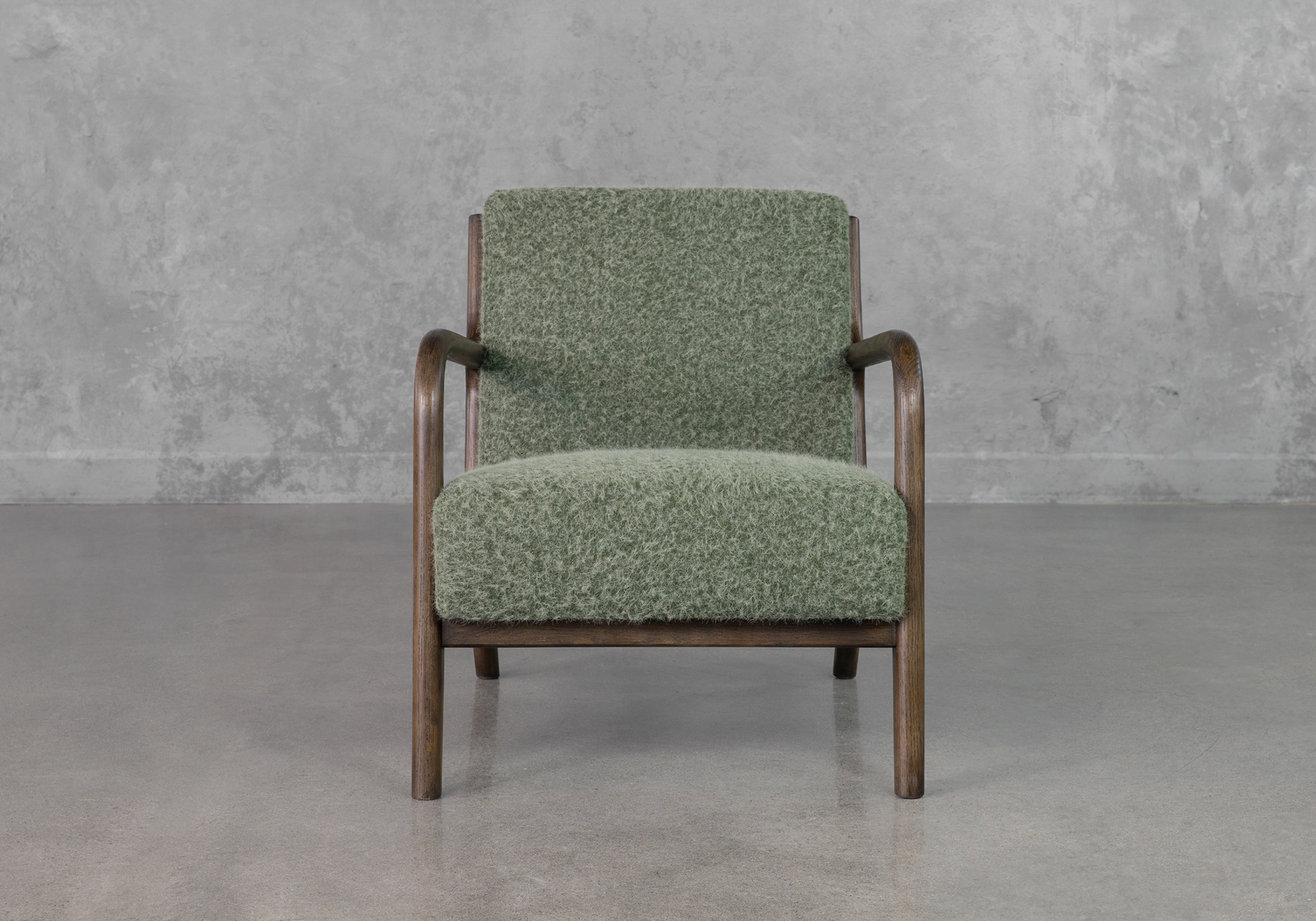 Esme Green A408 Fabric Accent Chair Front