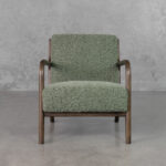 Esme Green A408 Fabric Accent Chair - Front