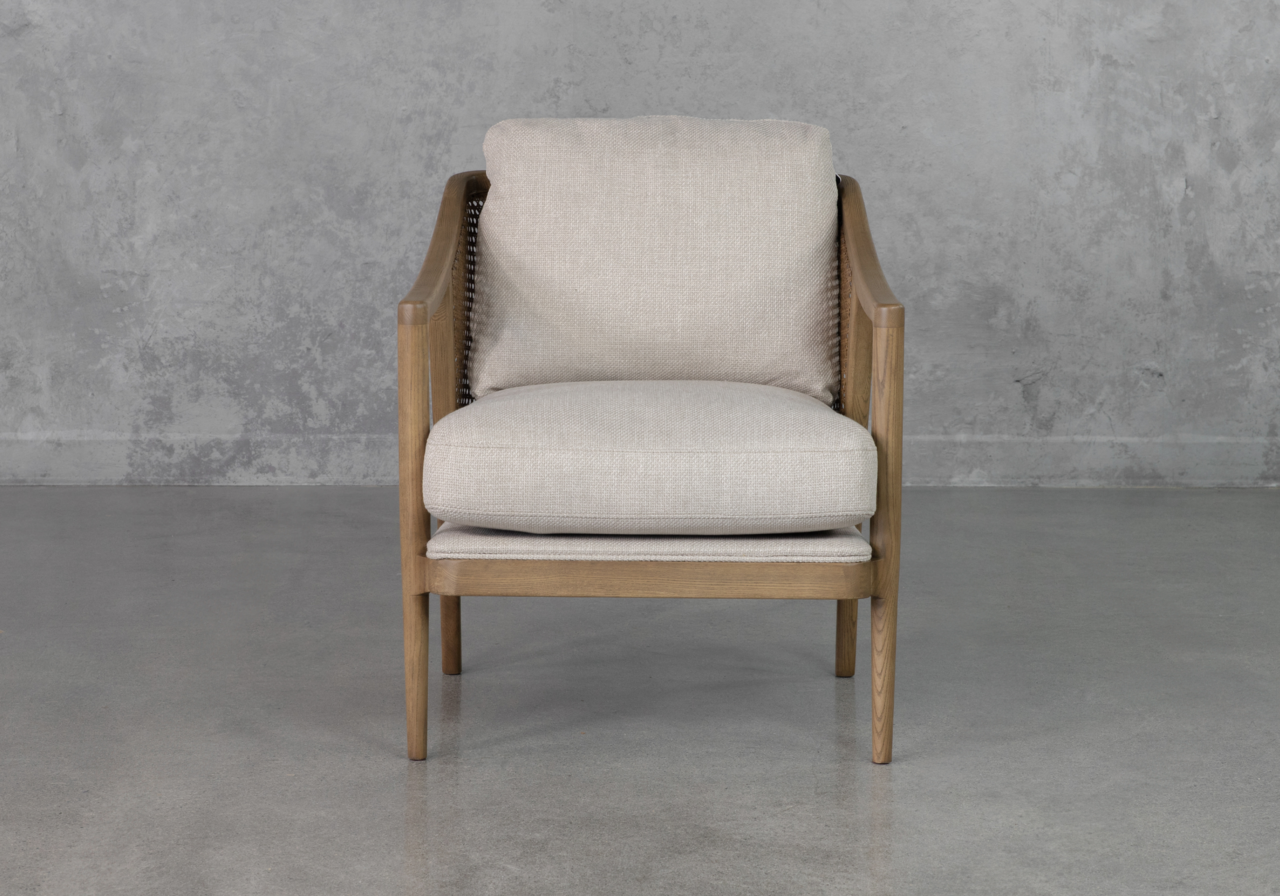 Fleur Cream P760 Fabric Accent Chair Front