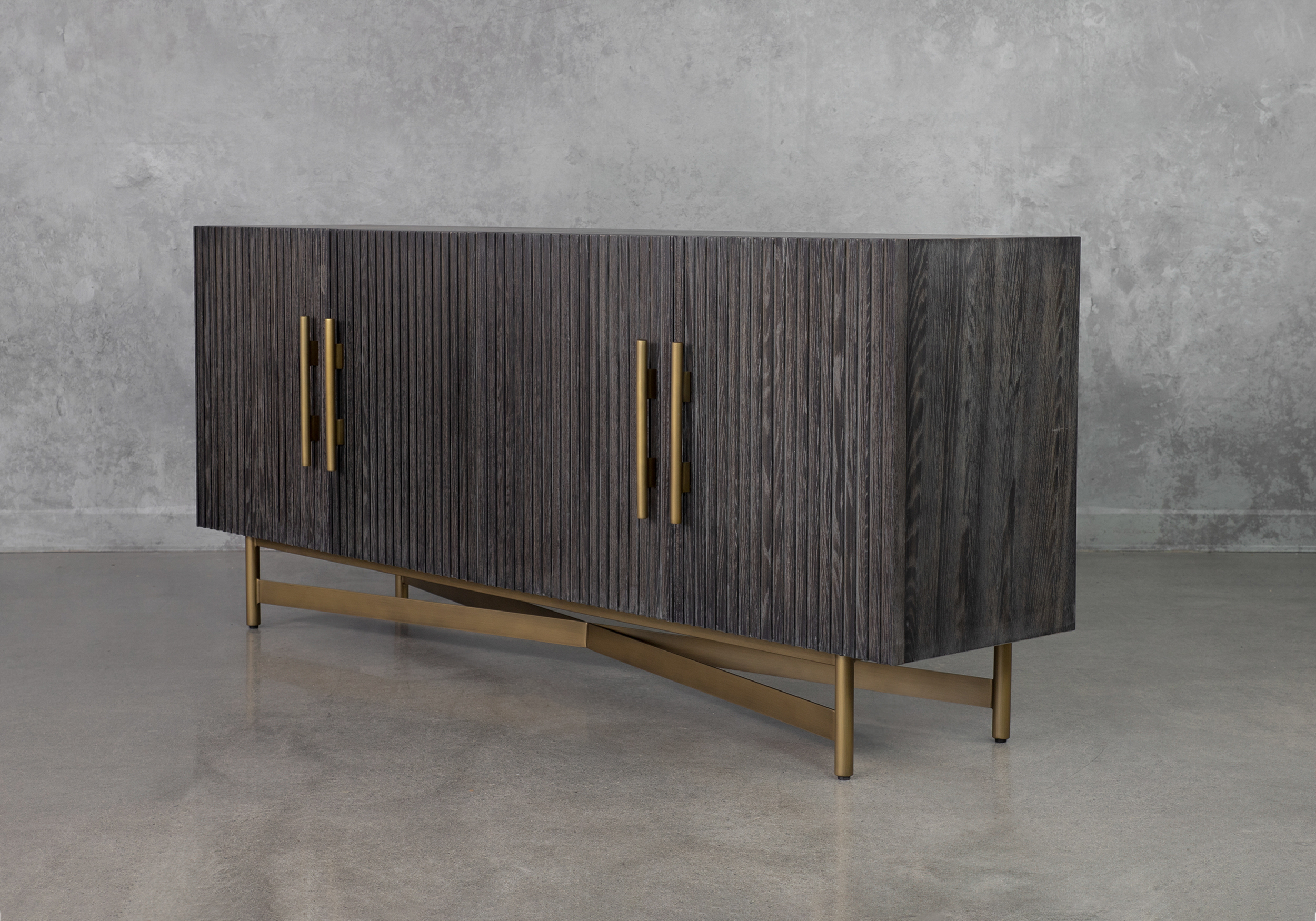 Gaston Wood Sideboard Angle