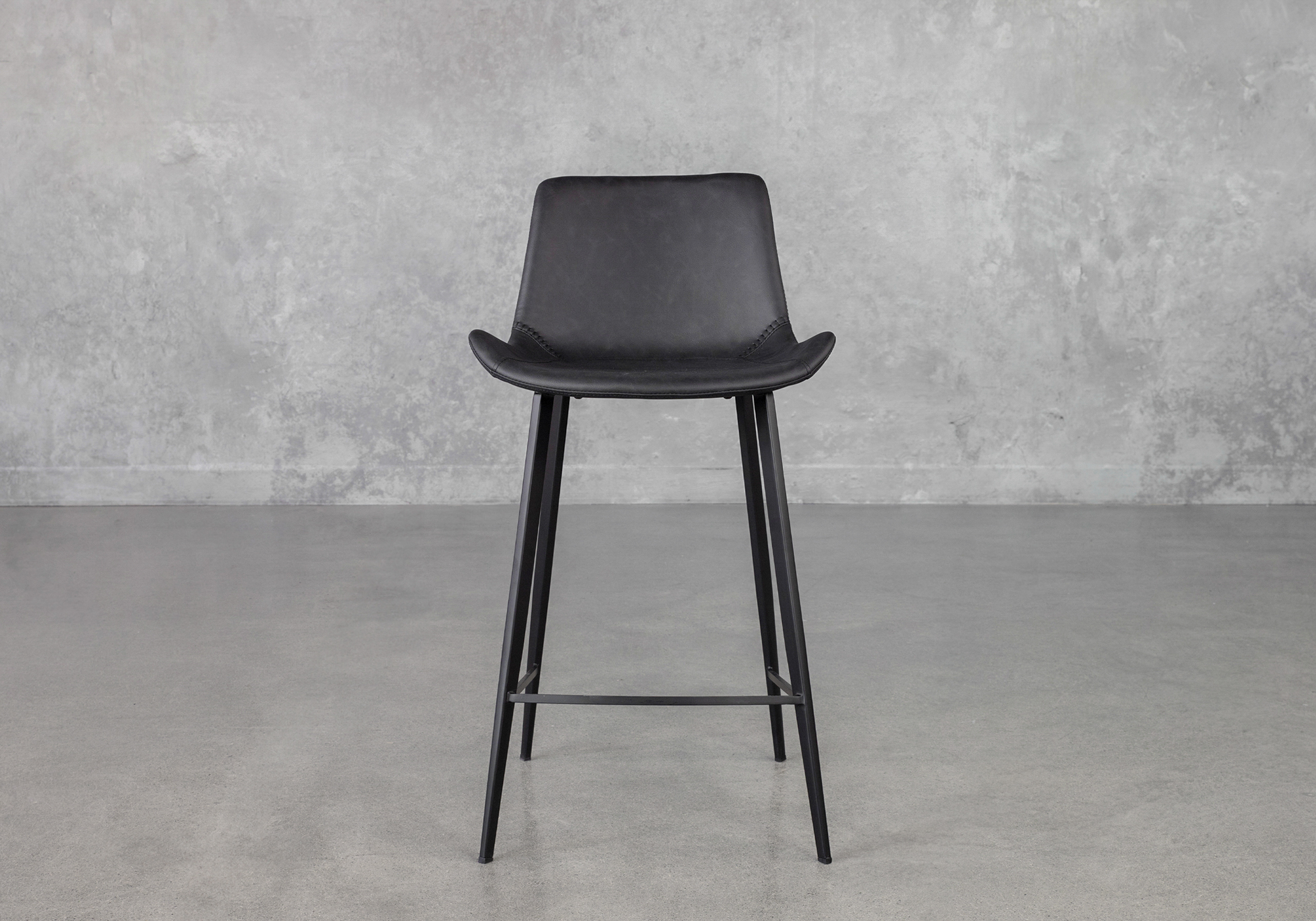 Hype Raven Black Counter Stool Front