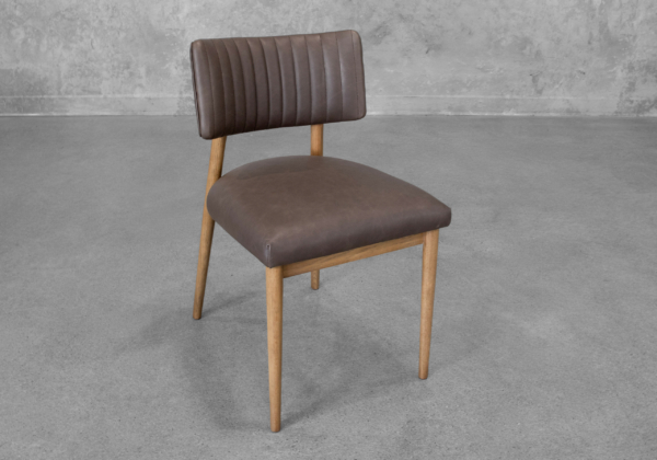 Miston Leather Dining Chair in Black