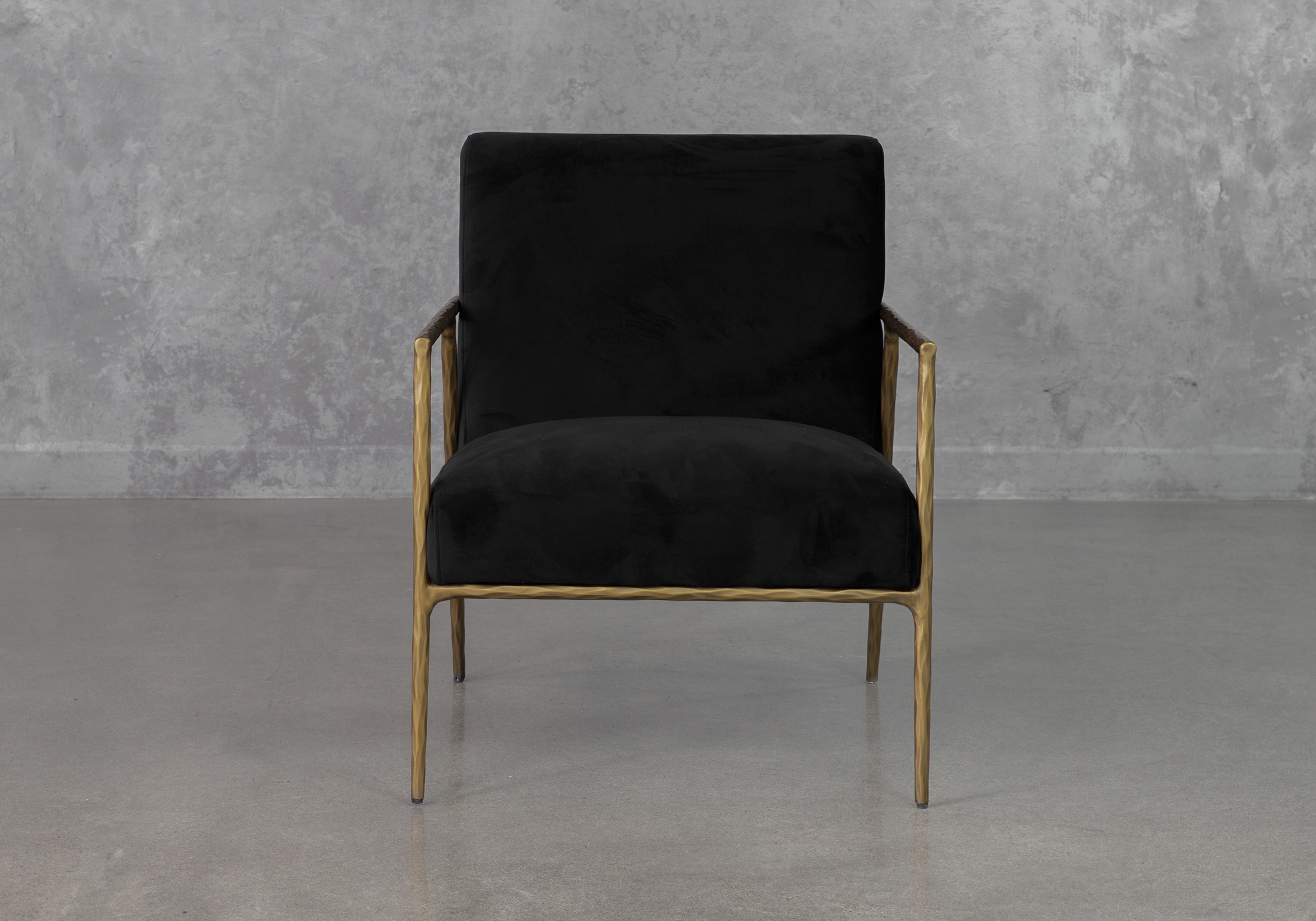Sezanne Black P658 Fabric Accent Chair Front