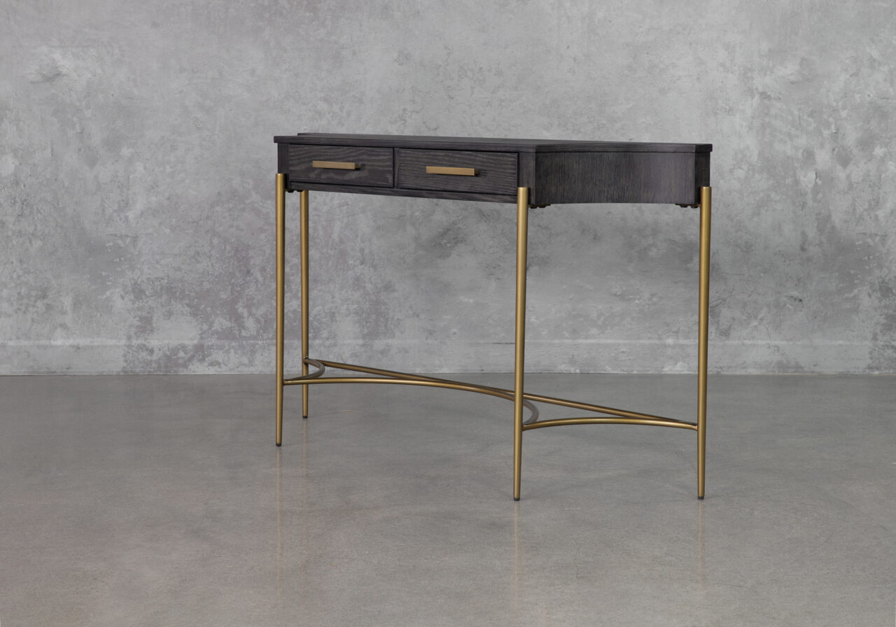 Tiera Ebony Wood Console - Angle