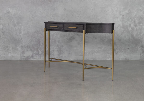 Tiera Ebony Wood Console - Angle