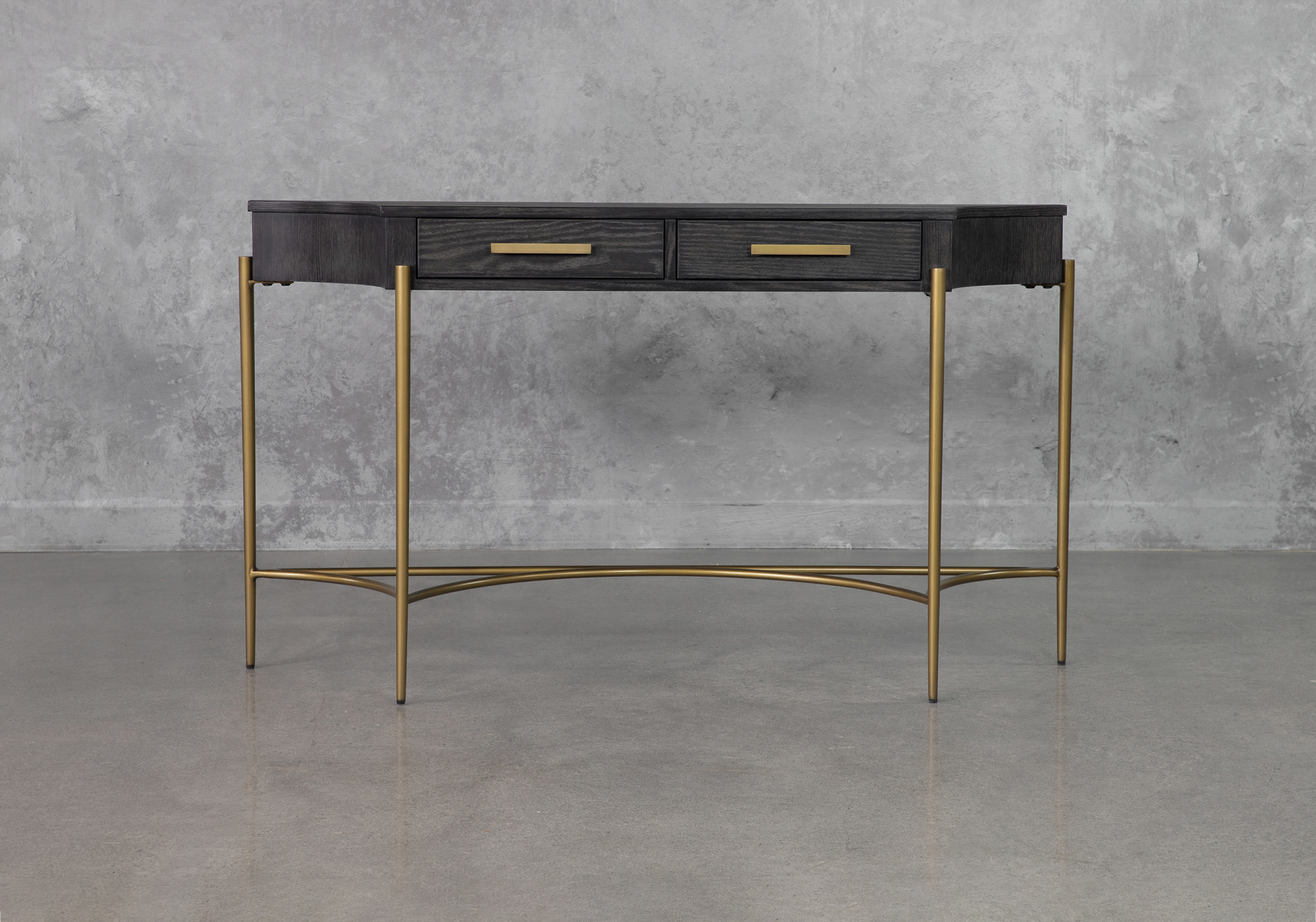 Tiera Ebony Wood Console Front