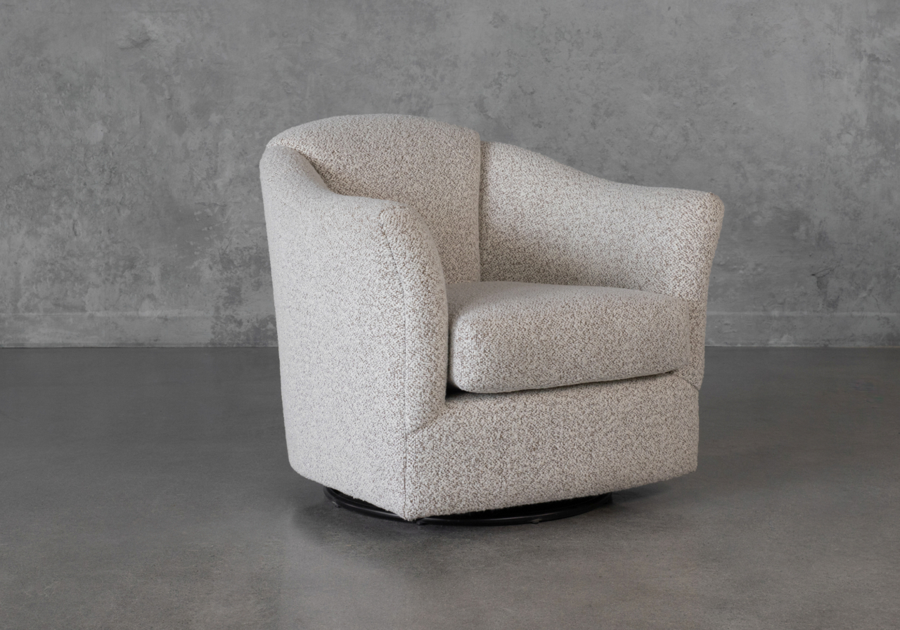 Lucerne Teigan Praline Accent Chair - Angle