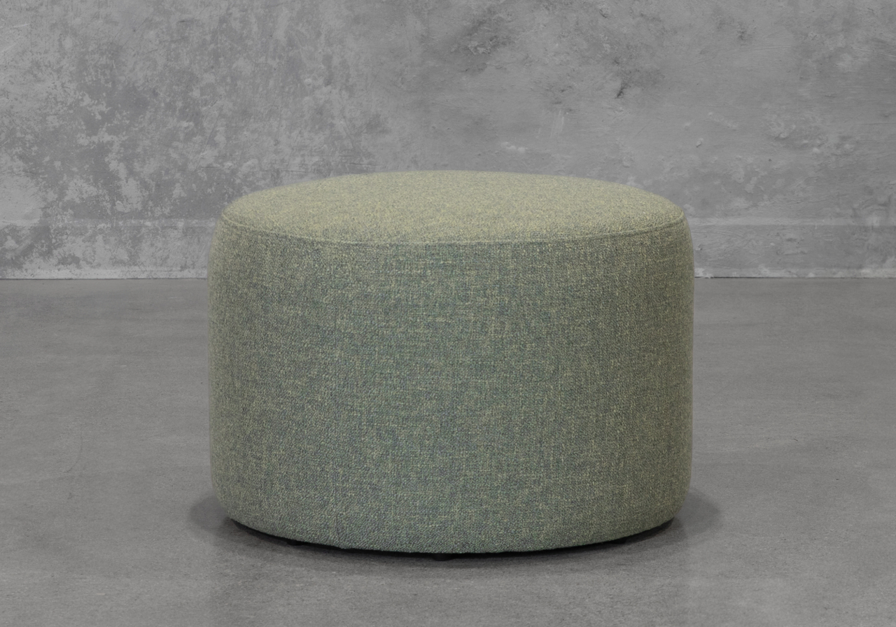 Aries Ottoman - A370 Green Hemp - Front