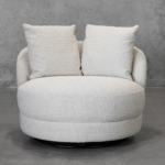 Cuppa A400 Linen Accent Chair - Front