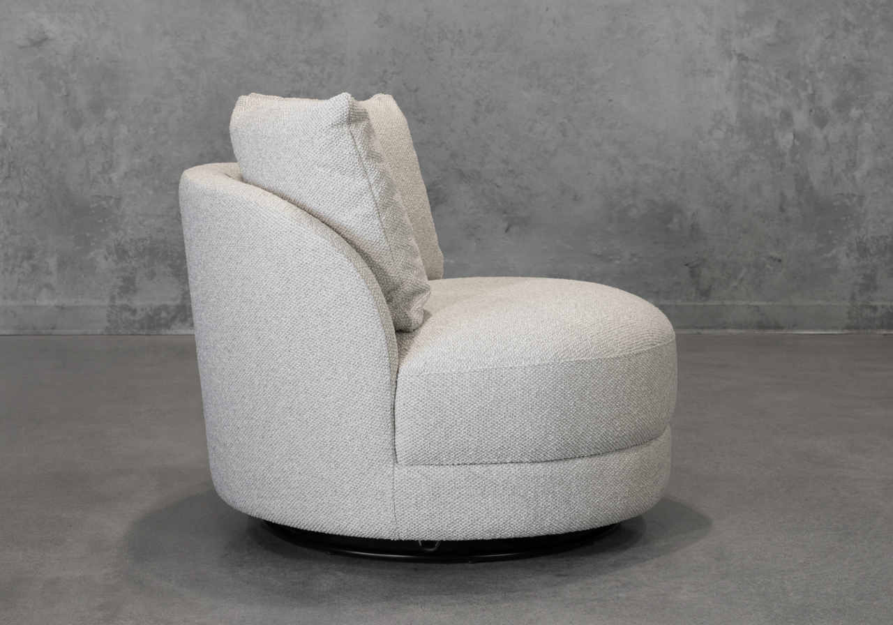 Cuppa A400 Linen Accent Chair - Side