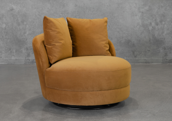 Cuppa H211 Ochre Accent Chair - Angle
