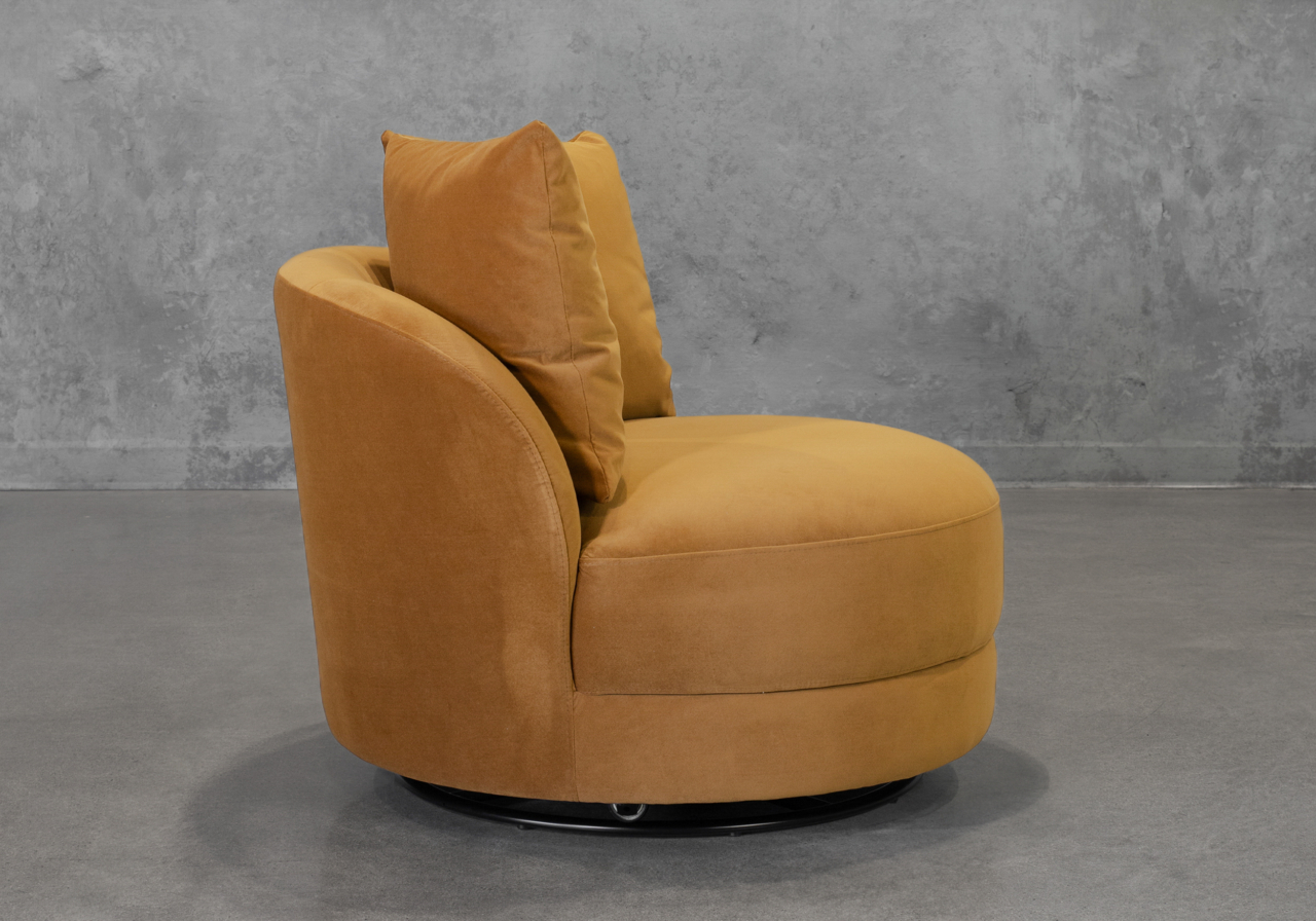 Cuppa H211 Ochre Accent Chair - Side