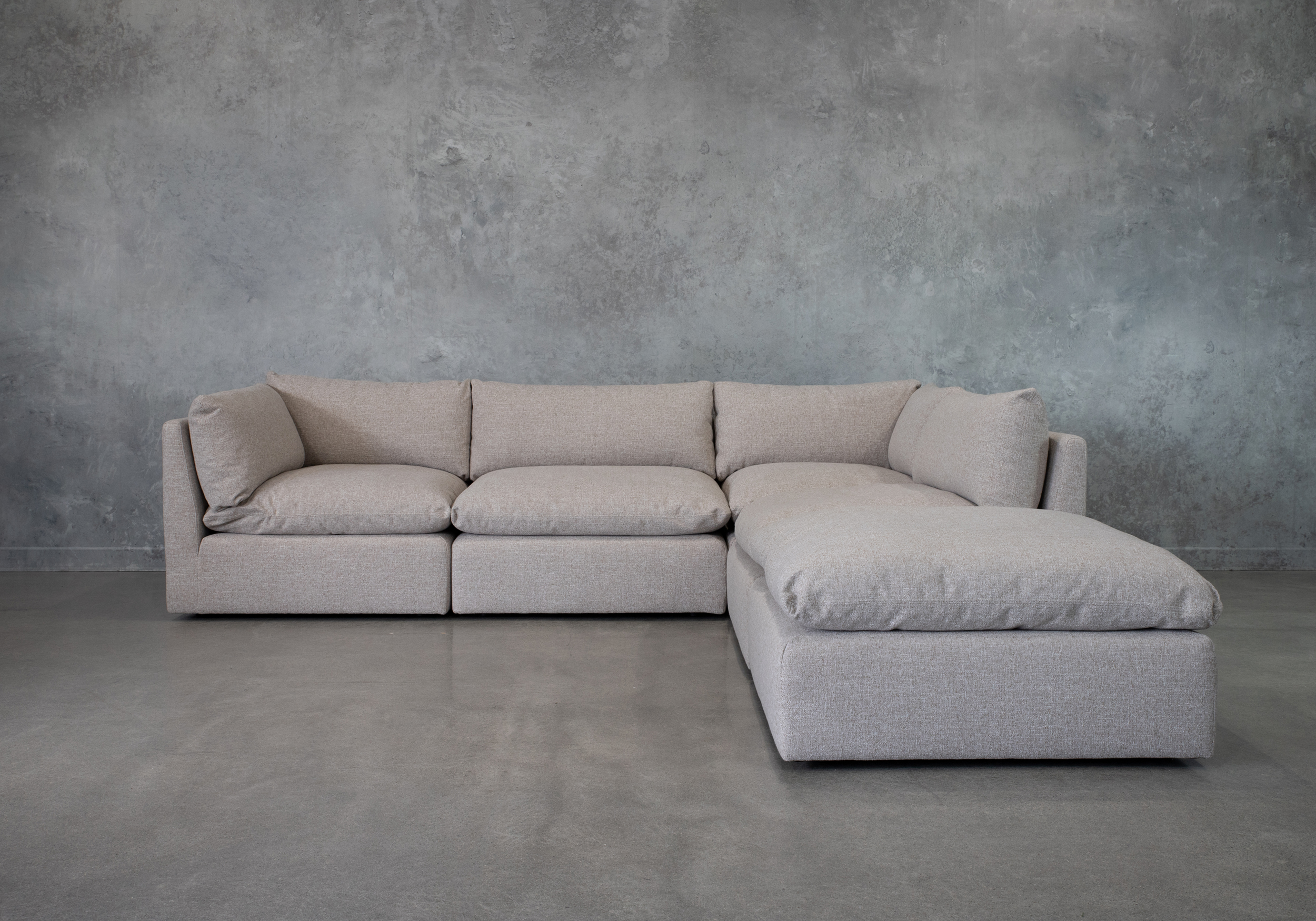 Esha Sectional Ginger Front