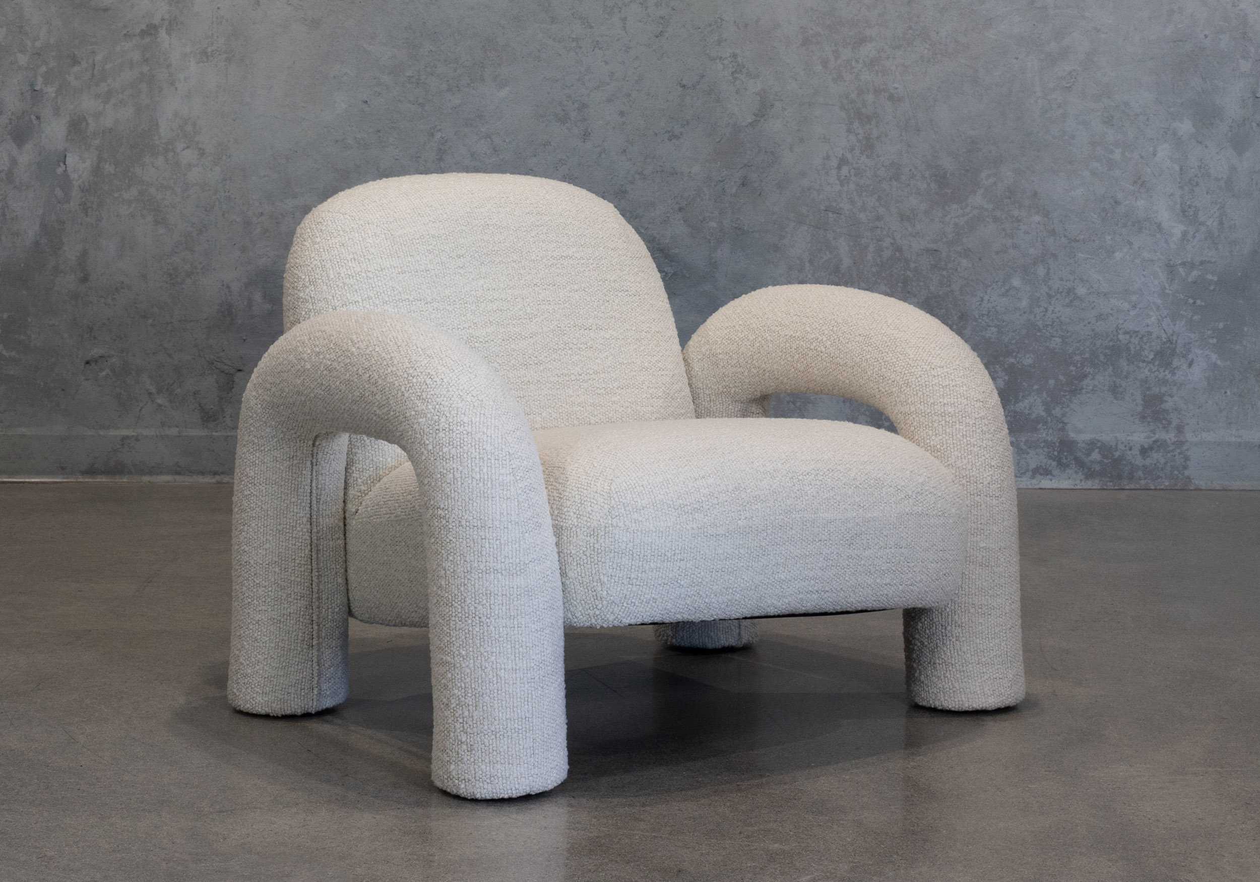 Poppy Accent Chair A290 Pearl Angle