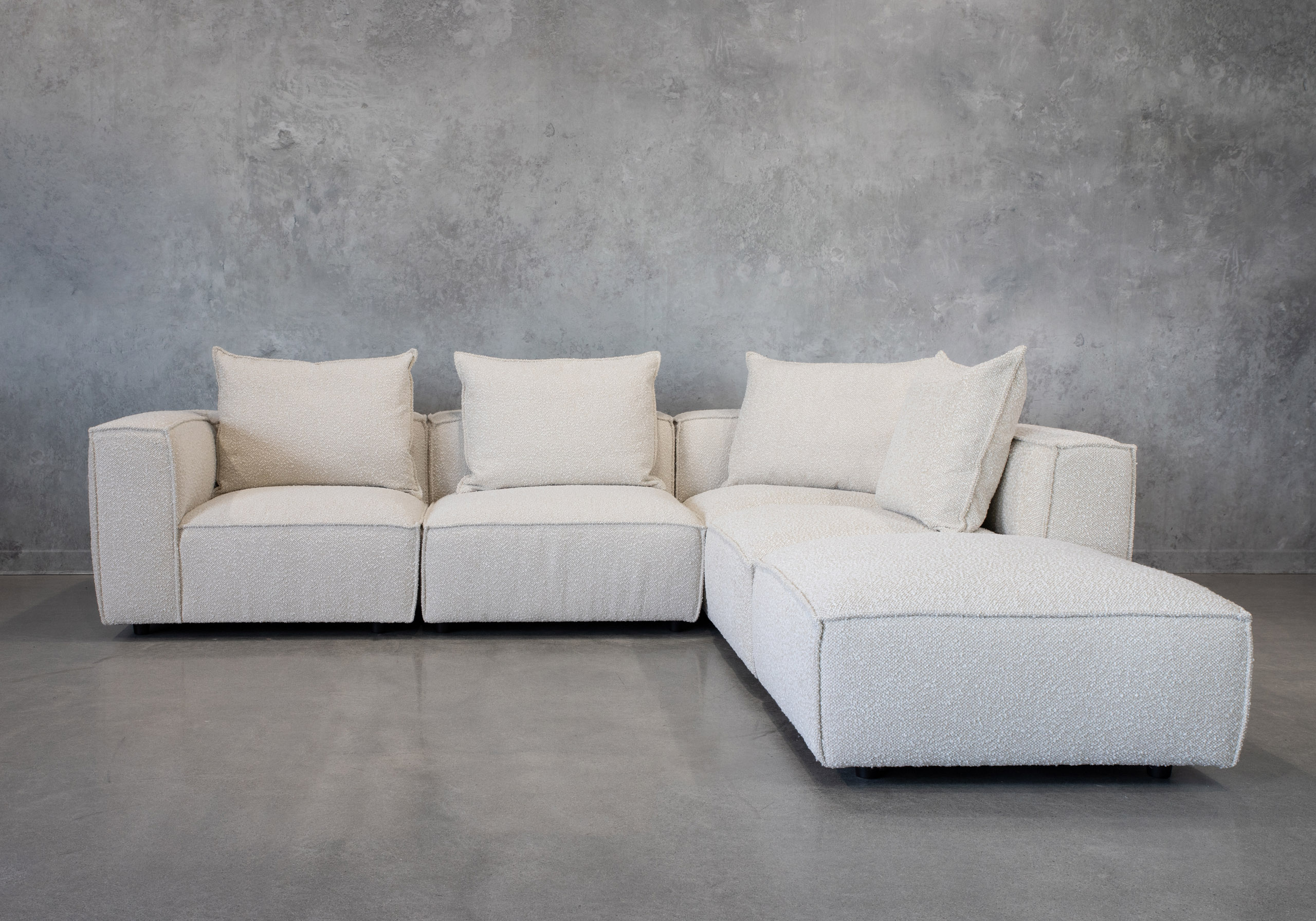 Shauna Sectional A210 Pearl Front