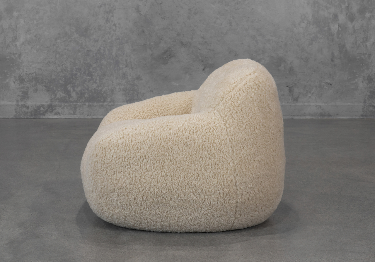 Baby Teddy Chair Sherling - Side
