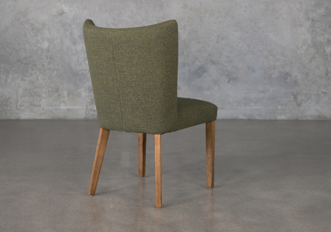 Greg A370 Green Fabric Dining Chair Back