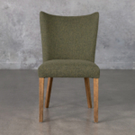 Greg A370 Green Fabric Dining Chair Front