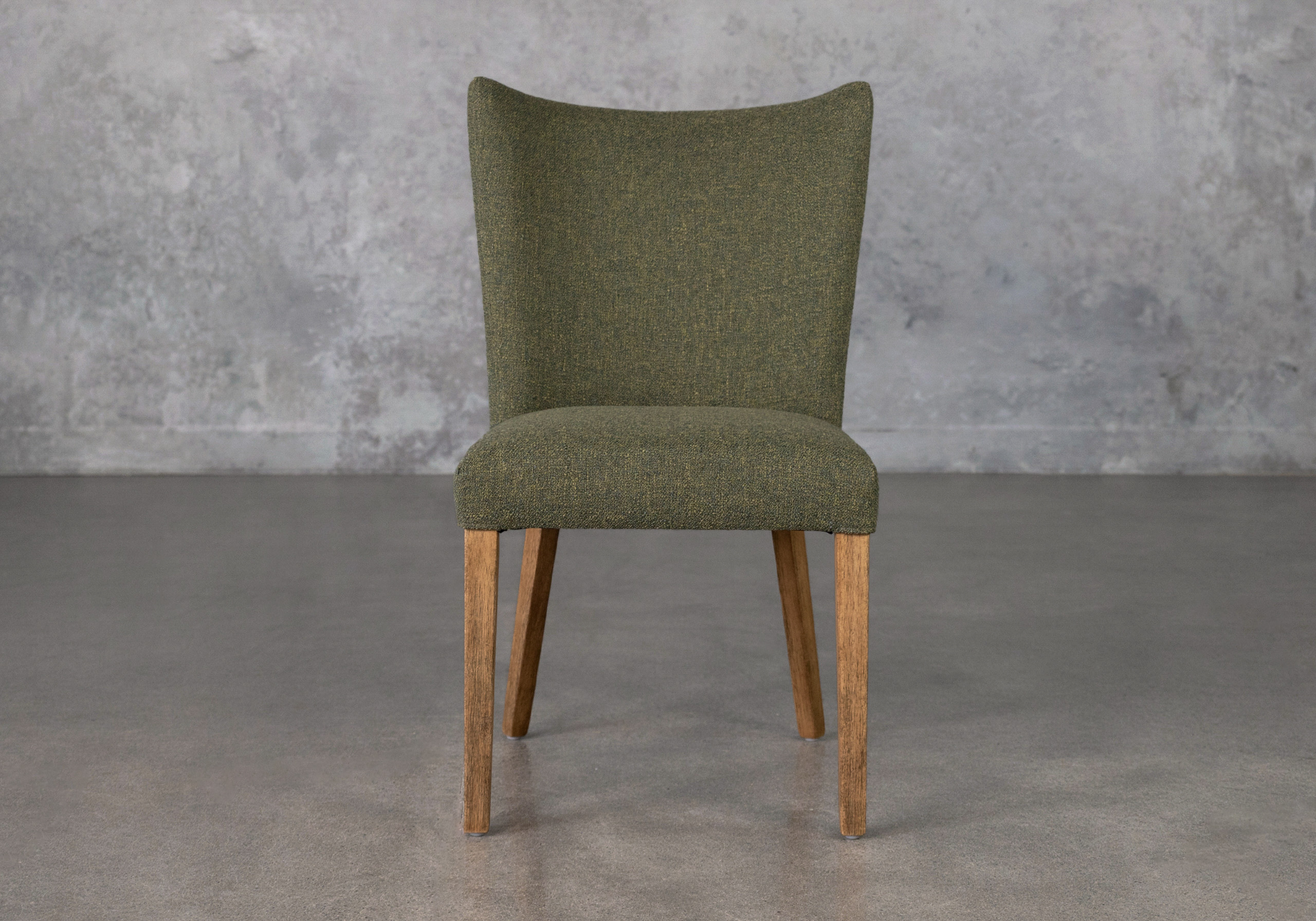 Greg A370 Green Fabric Dining Chair Front