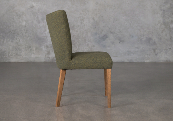 Greg A370 Green Fabric Dining Chair Side