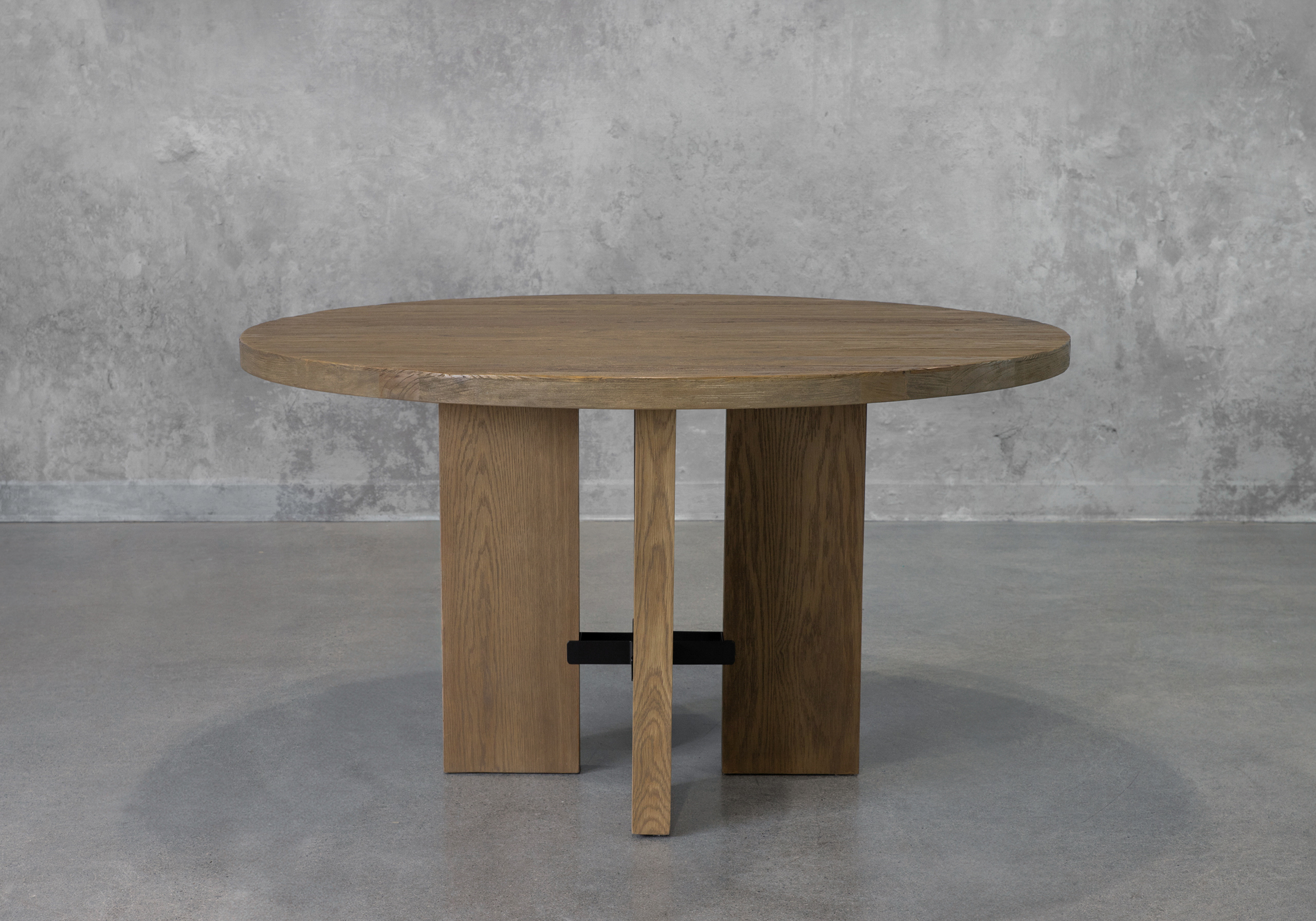 Ramona Round Wood Dining Table - Angle