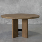 Ramona Round Wood Dining Table - Front