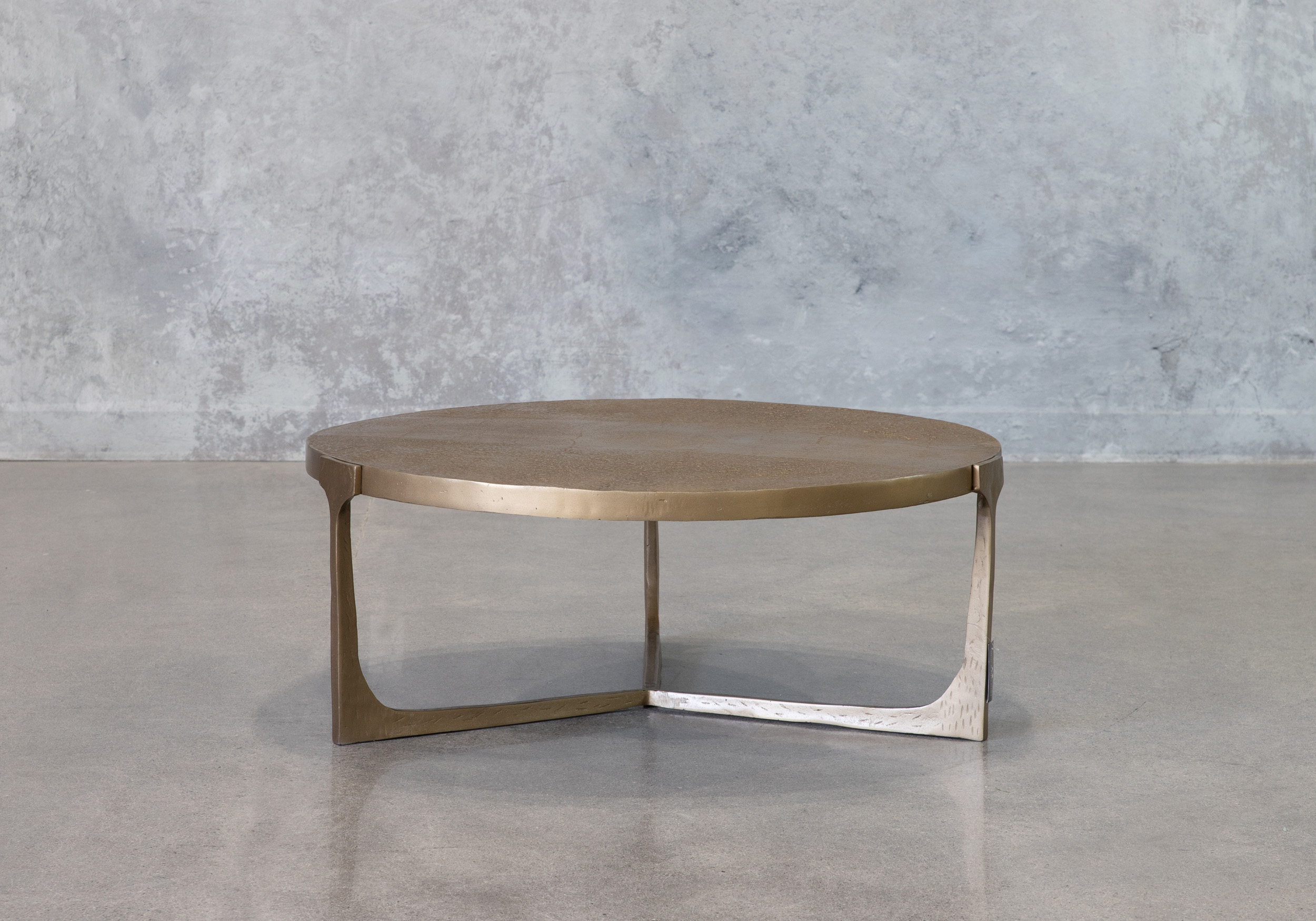 Romola Coffee Table Brass Front