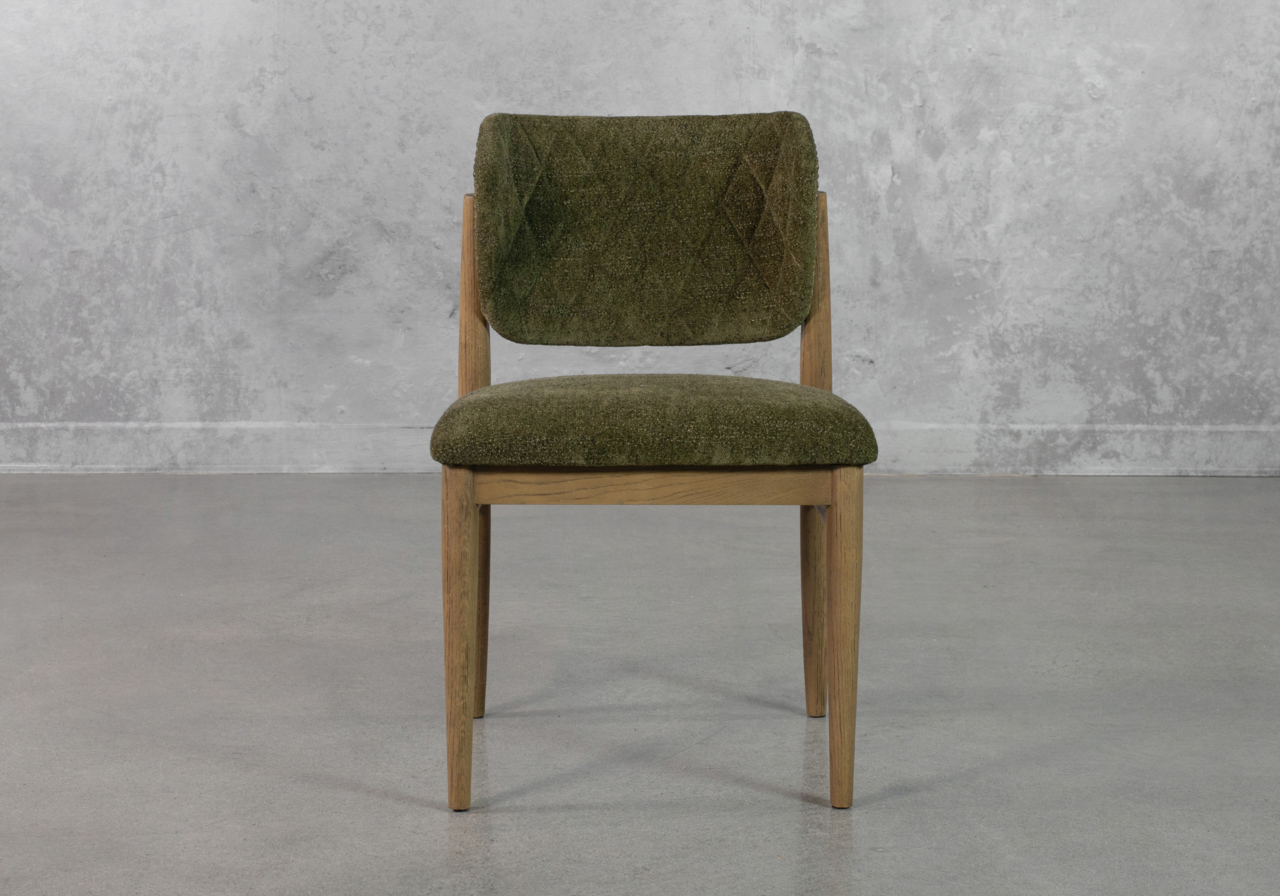 Rowa-Upholstered-Green-Dining-Chair-Front
