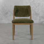 Rowa-Upholstered-Green-Dining-Chair-Front