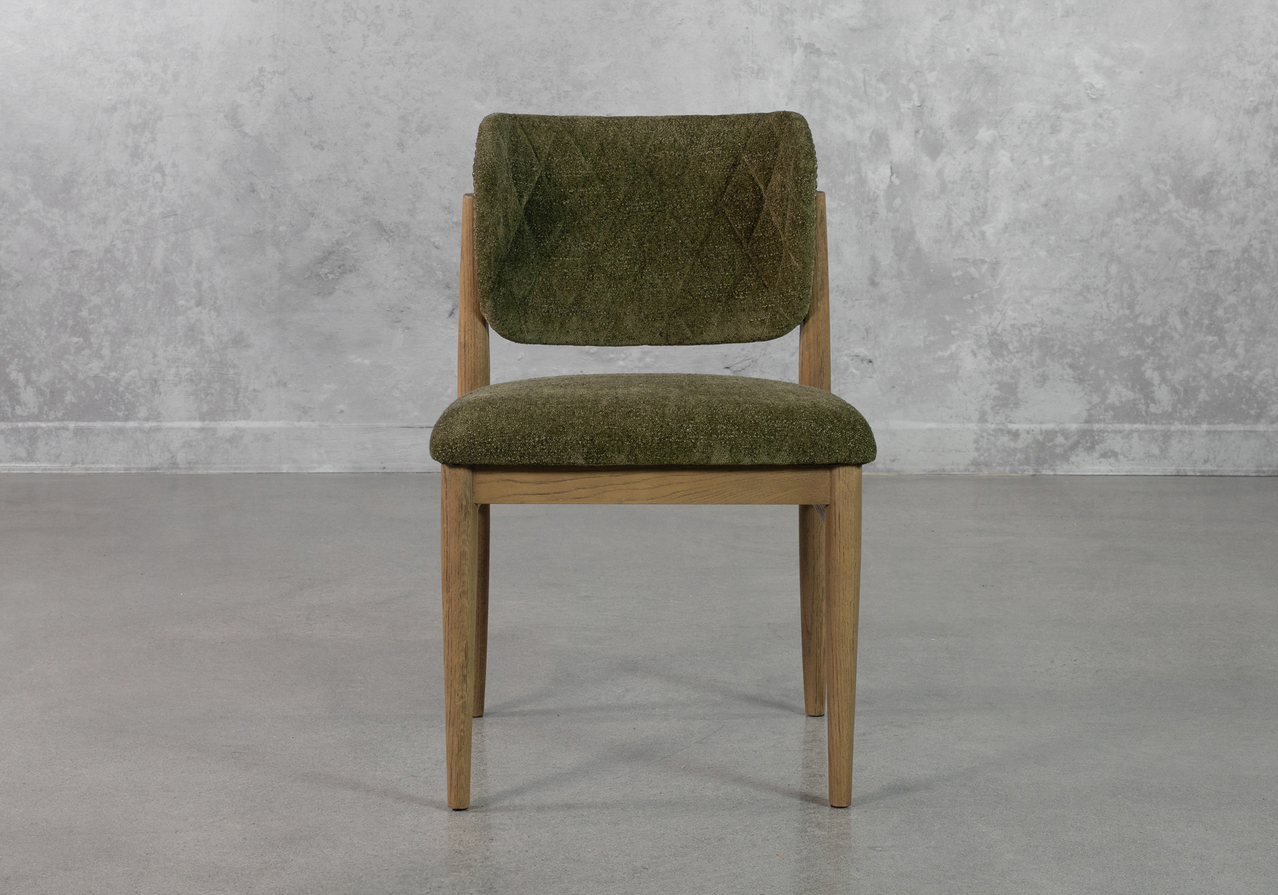 Rowa-Upholstered-Green-Dining-Chair-Front