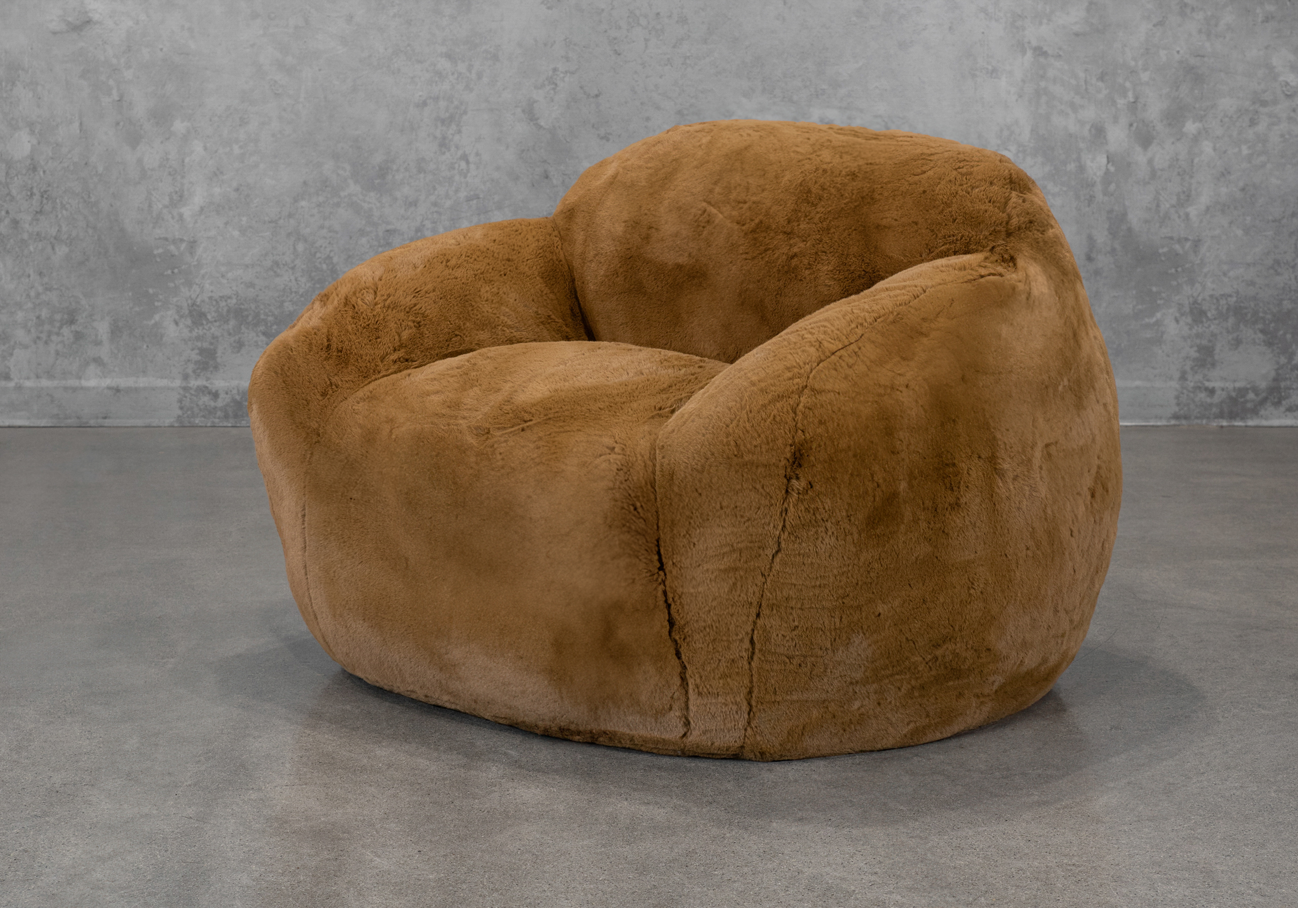 Teddy Accent Chair in Brown Angle