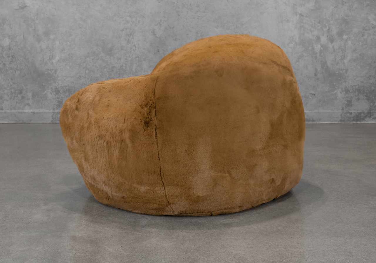 Teddy Accent Chair in Brown Back