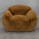 Teddy Accent Chair in Brown Front