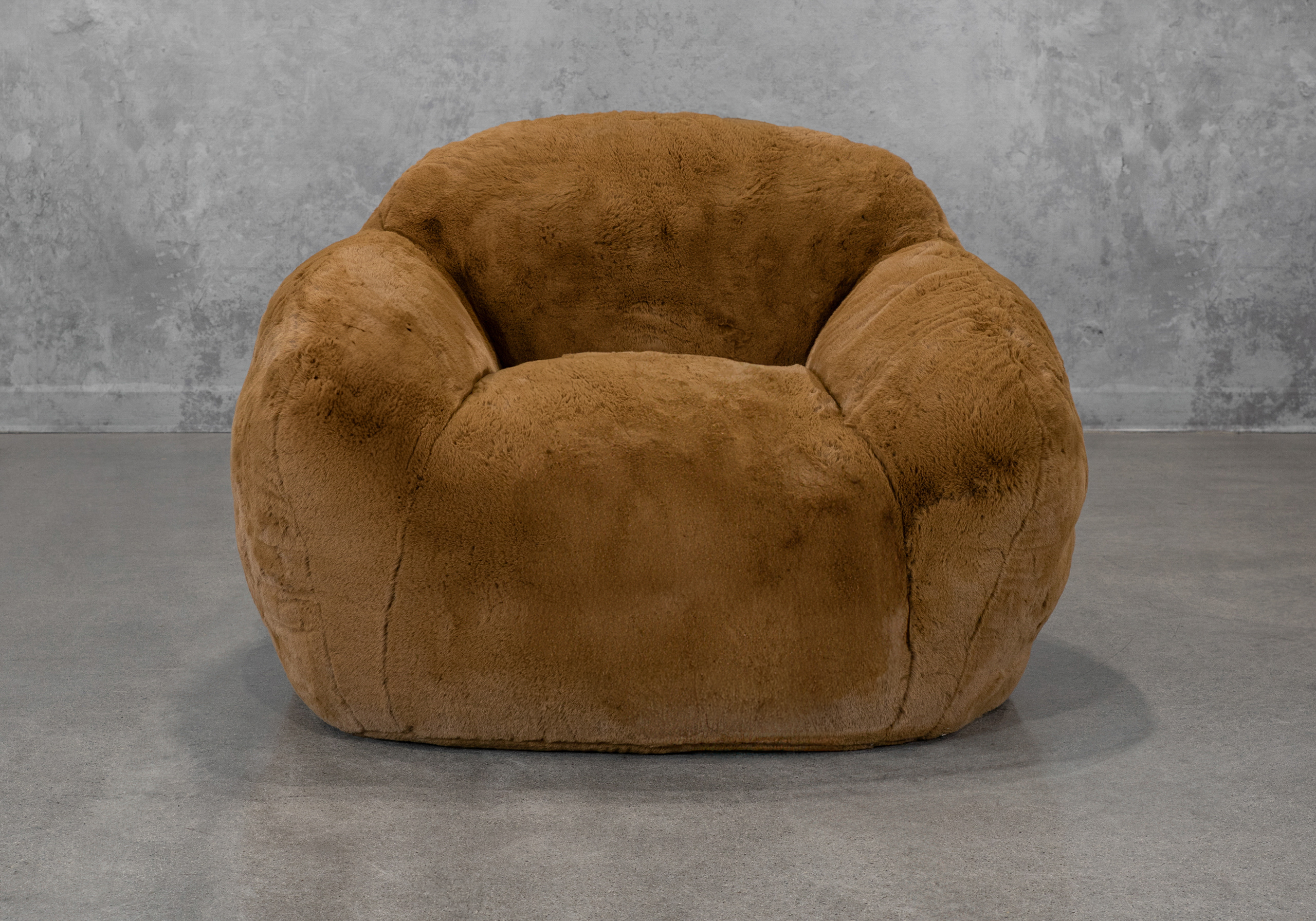 Teddy Accent Chair in Brown Front