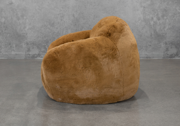 Teddy Accent Chair in Brown Side