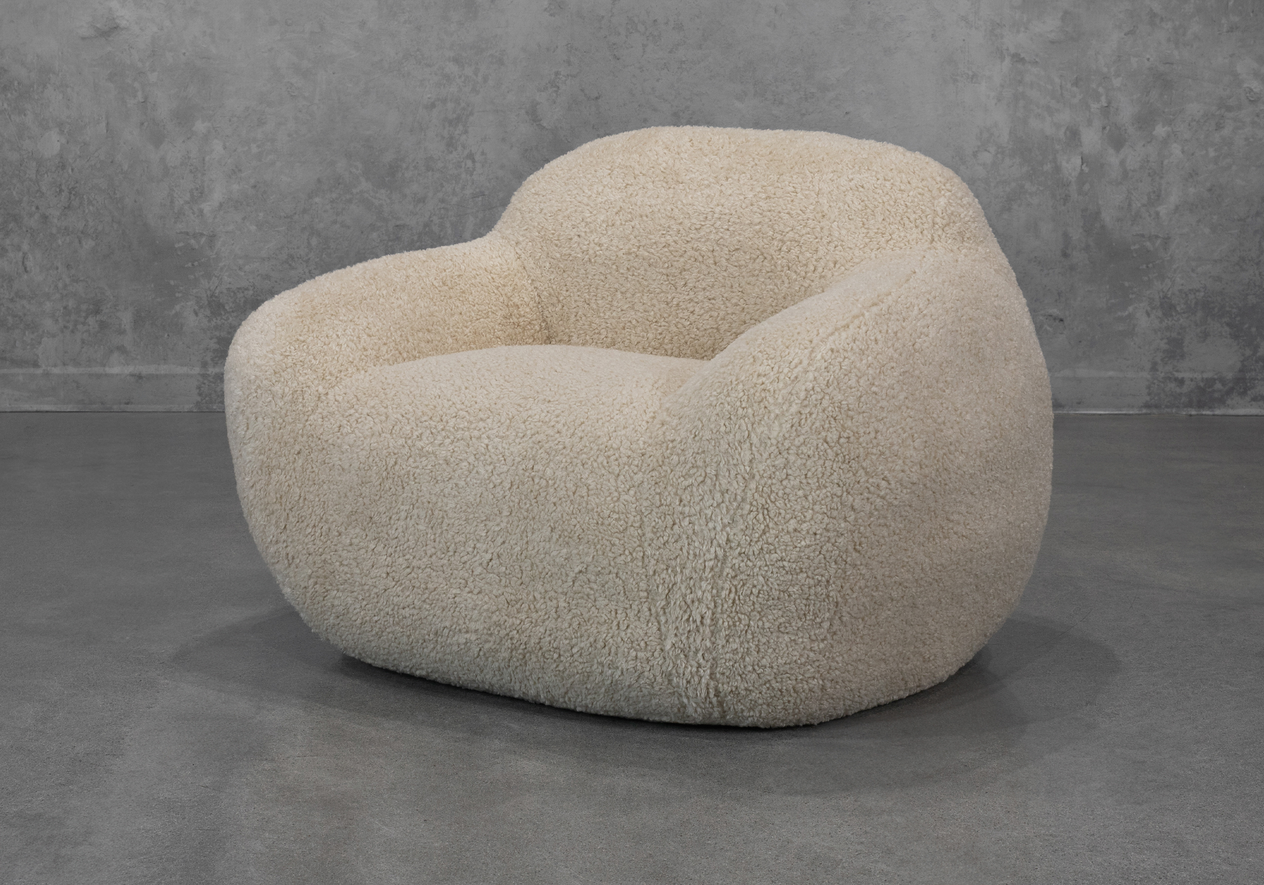 Teddy Chair Shearling - Angle