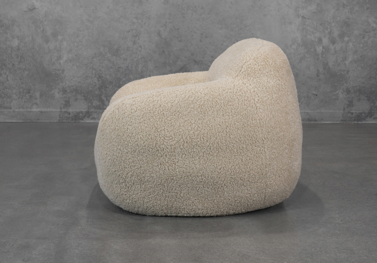 Teddy Chair Shearling - Side
