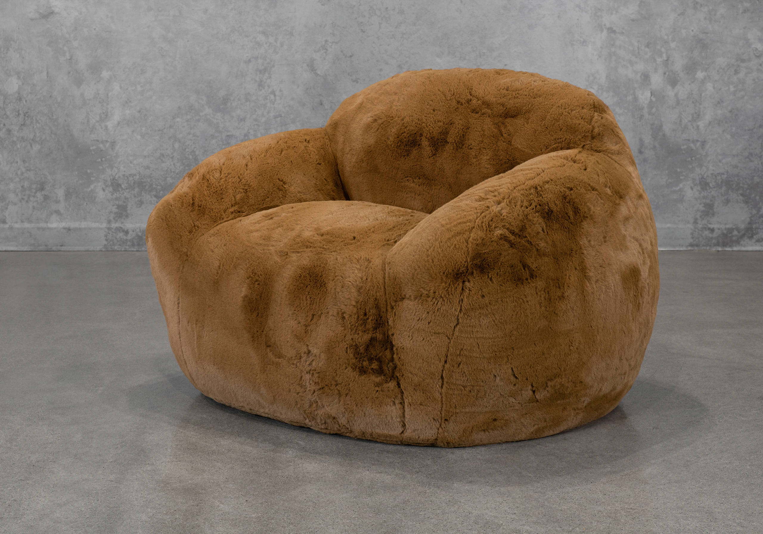 Teddy Chair in Brown Angle