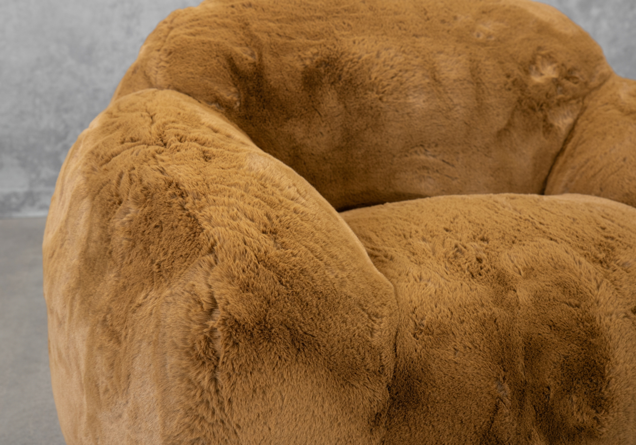 Teddy Chair in Brown Seat