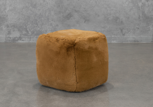 Bear Pouf in Brown - Angle