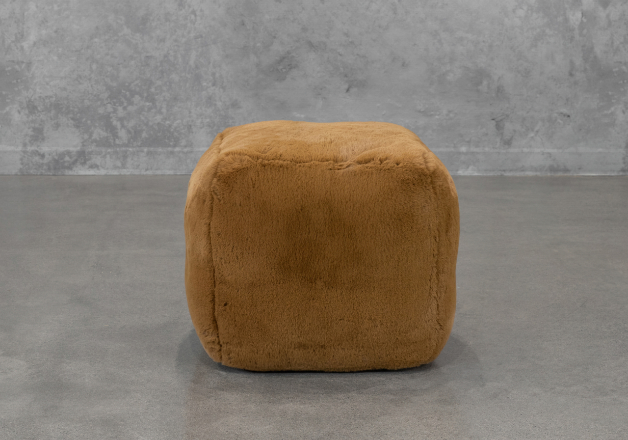 Bear Pouf in Brown - Front